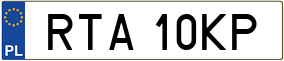 Trailer License Plate